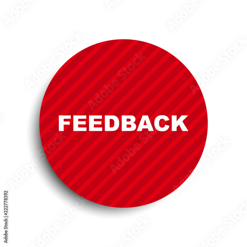 red circle banner element feedback
