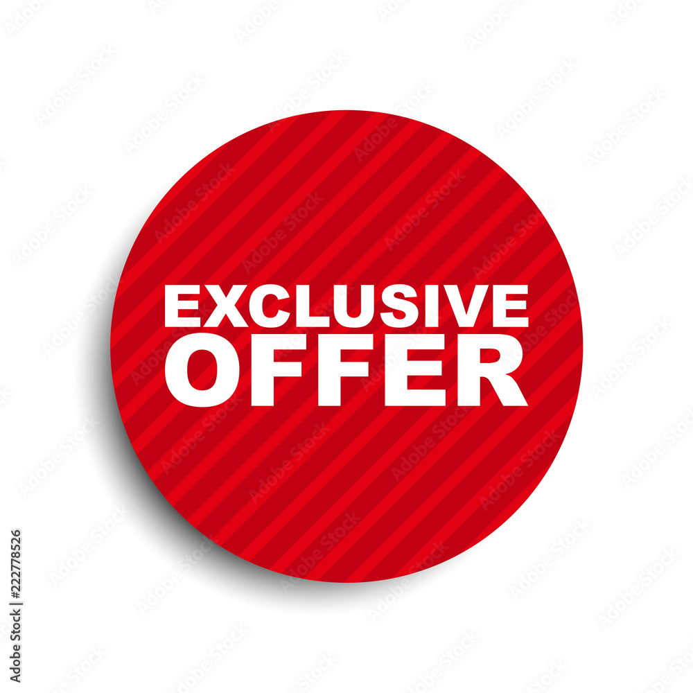 red circle banner element exclusive offer red circle banner element exclusive offer