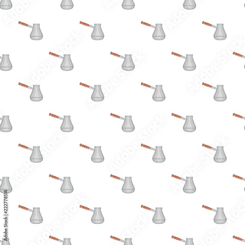 Turkish cezve pattern. Cartoon illustration of turkish cezve vector pattern for web