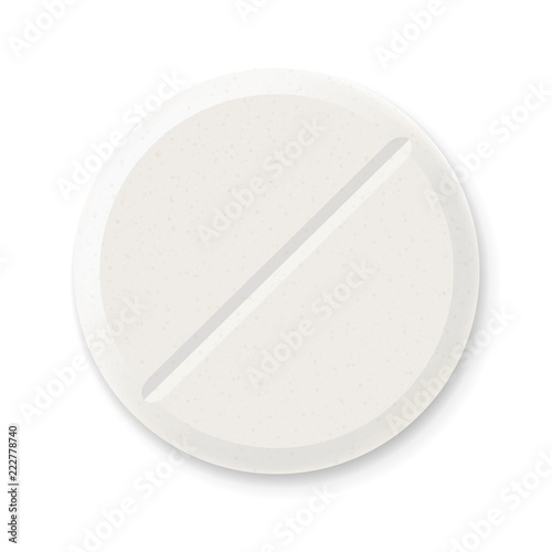 Pill Isolated White Background