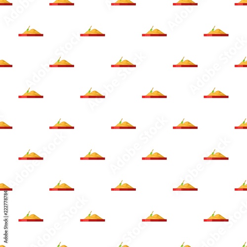 Sandbox pattern. Cartoon illustration of sandbox vector pattern for web