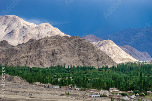 View from Thiksey Monastery in Summer Leh, Ladakh, Jammu and Kashmir, India