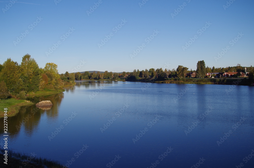 River scene in rural Sweden