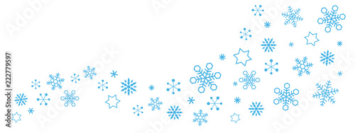 Snowflakes Ice Crystal Border