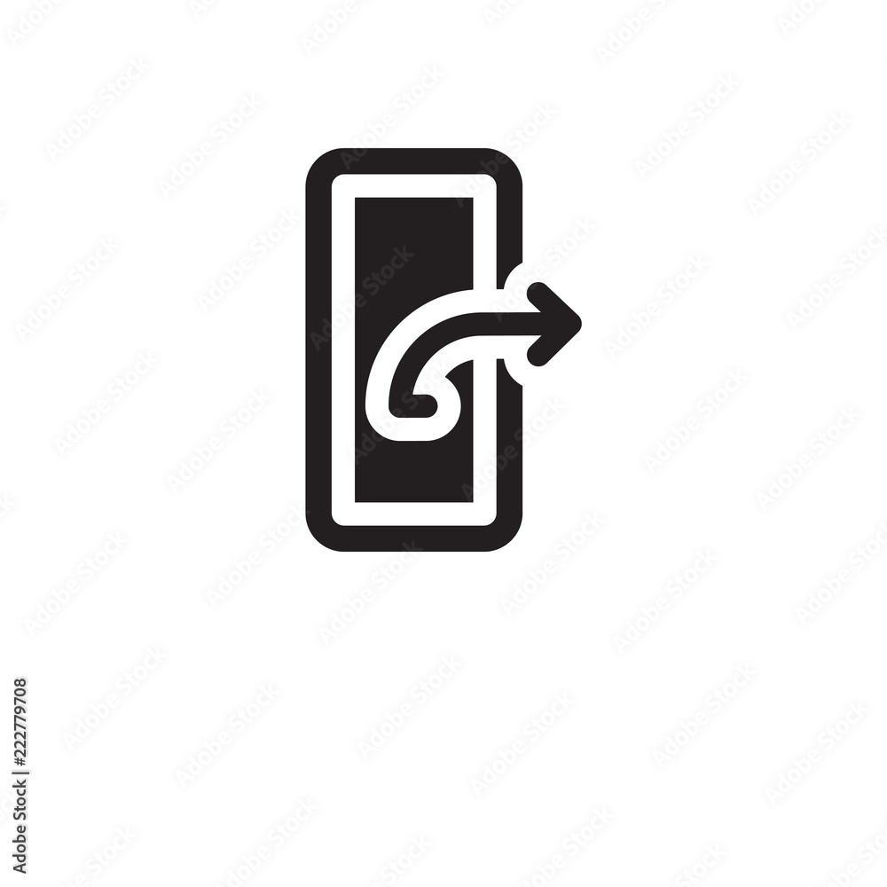 Logout icon vector isolated on white background, logo concept of Logout sign on transparent background, black filled symbol