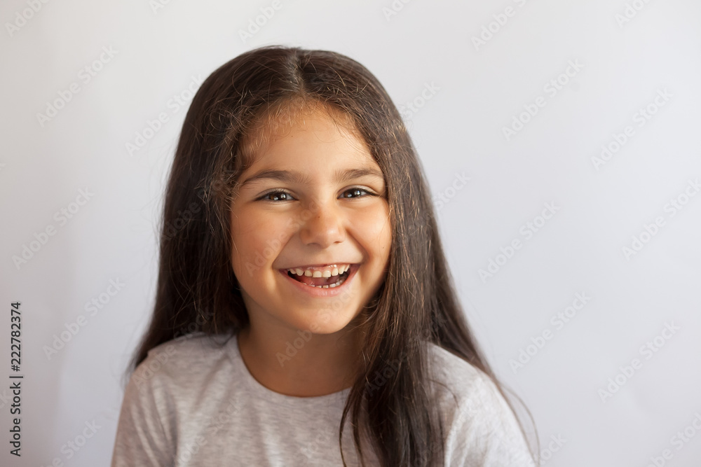 Happy smiling child girl Happy smiling child girl