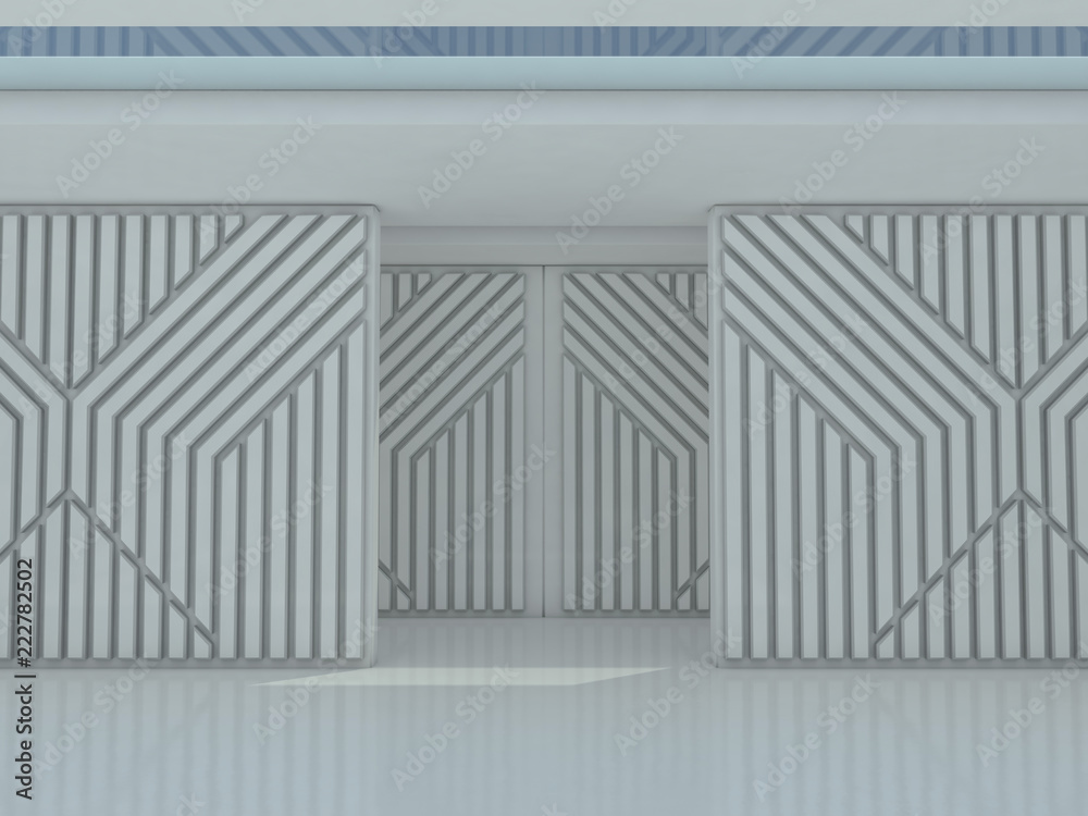 Abstract modern architecture background. 3D rendering Abstract modern architecture background. 3D rendering