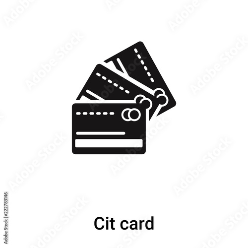 Credit card icon vector isolated on white background, logo concept of Credit card sign on transparent background, black filled symbol