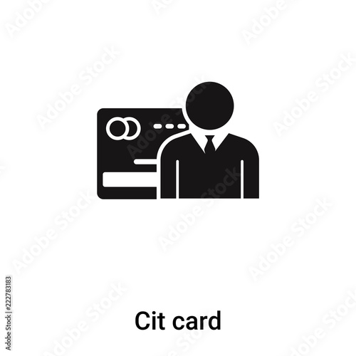 Credit card icon vector isolated on white background, logo concept of Credit card sign on transparent background, black filled symbol
