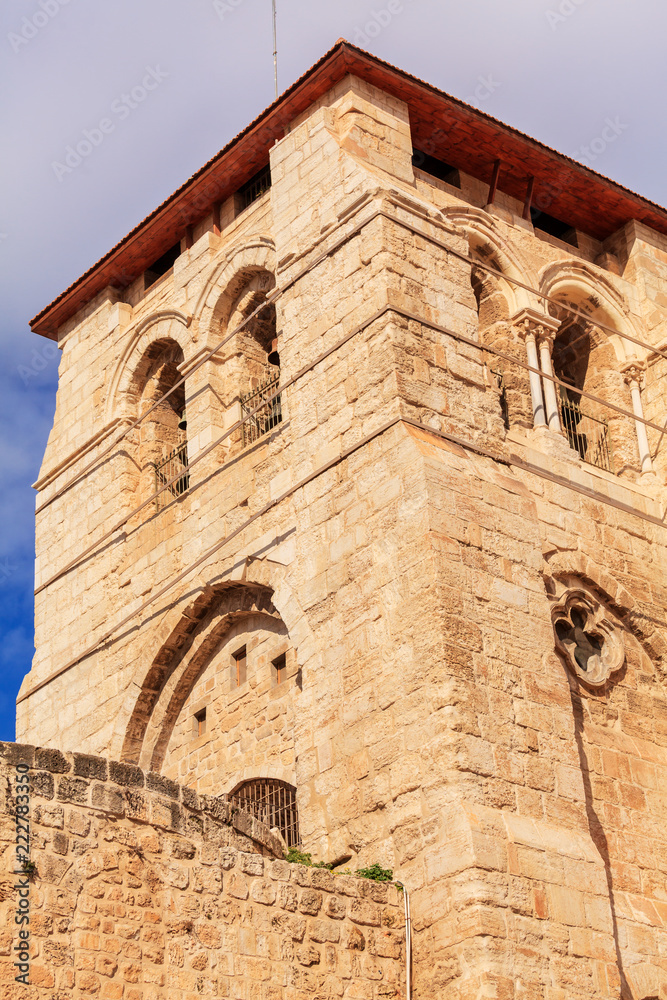 Fototapeta premium Holy Sepulchre Cathedral at sunset, Jerusalem