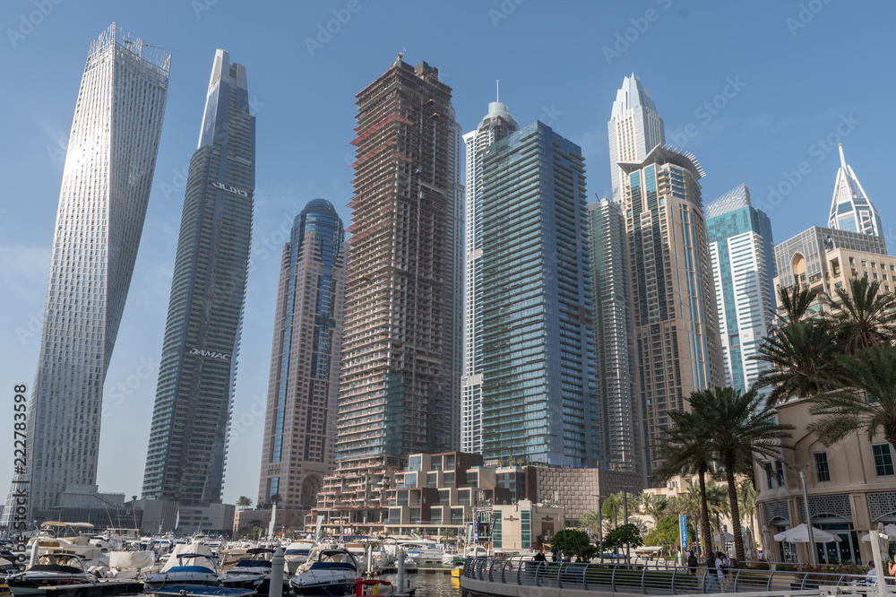 Obraz premium Dubai city 2018 travel photography, United arabic emirates