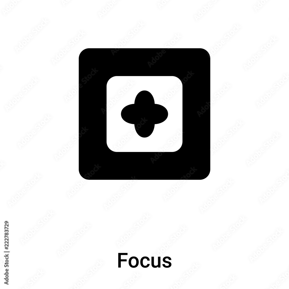 Focus icon vector isolated on white background, logo concept of Focus sign on transparent background, black filled symbol Focus icon vector isolated on white background, logo concept of Focus sign on transparent background, black filled symbol