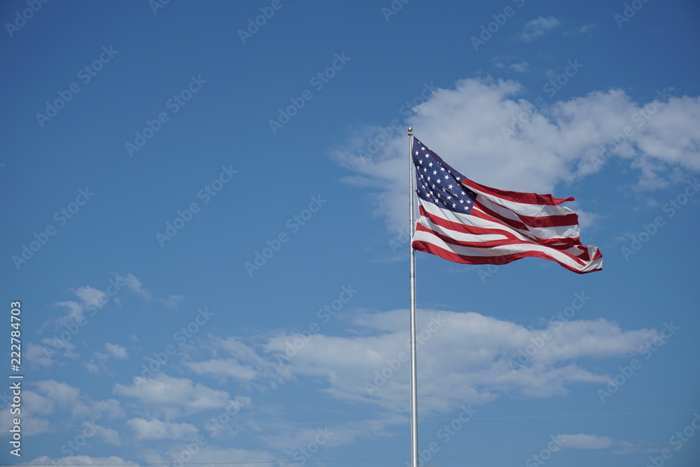 American Flag waving with cloud American Flag waving with cloud