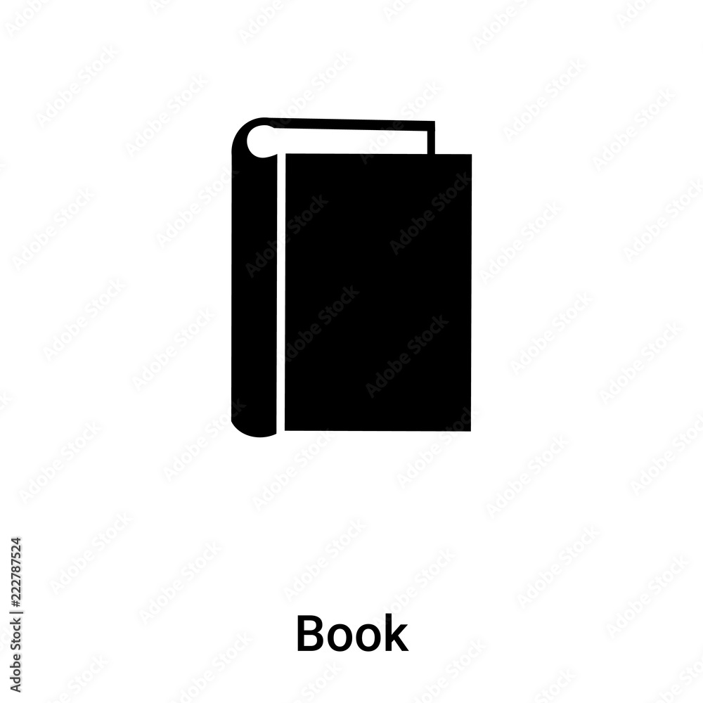 Book icon vector isolated on white background, logo concept of Book sign on transparent background, black filled symbol Book icon vector isolated on white background, logo concept of Book sign on transparent background, black filled symbol