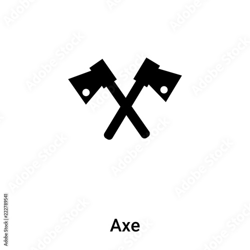 Axe icon vector isolated on white background, logo concept of Axe sign on transparent background, black filled symbol