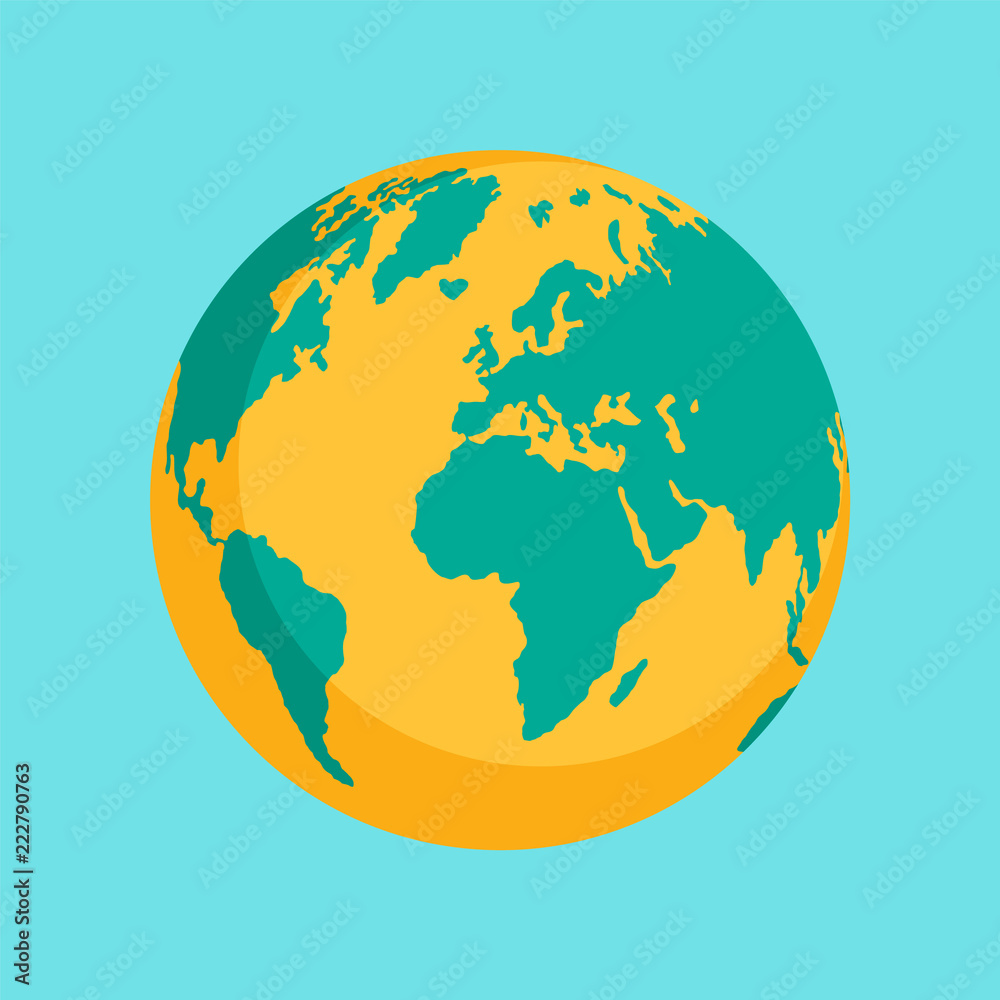 Globe Icon Flat