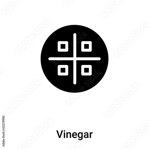 Vinegar icon vector isolated on white background, logo concept of Vinegar sign on transparent background, black filled symbol