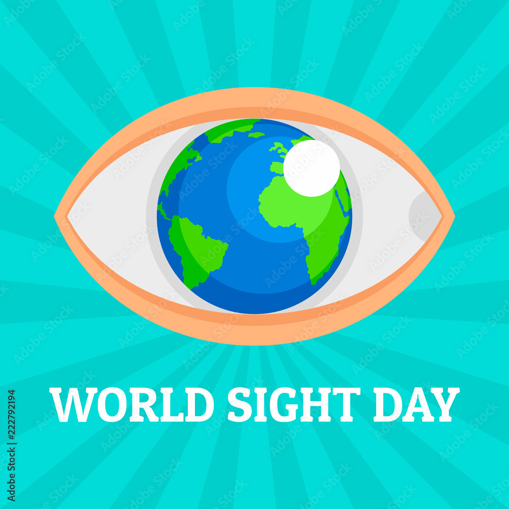 World eye day concept background. Flat illustration of world eye day vector concept background for web design World eye day concept background. Flat illustration of world eye day vector concept background for web design