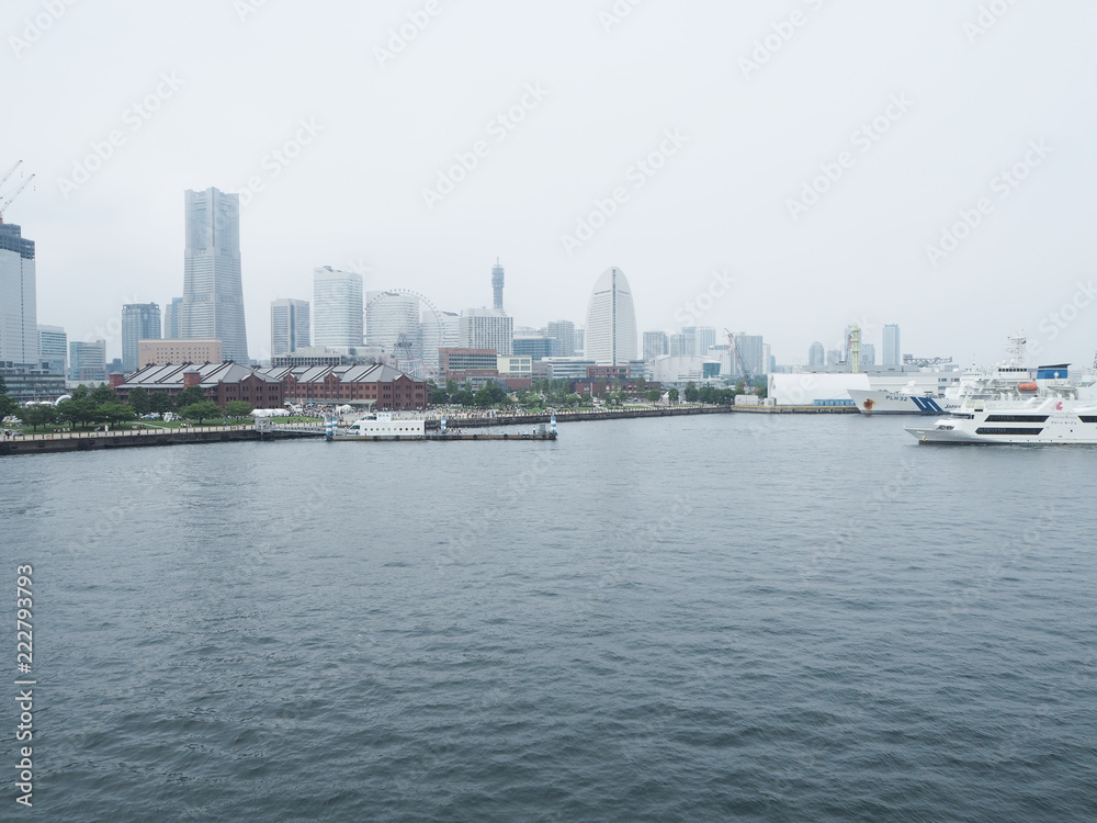 Fototapeta premium 都市風景 横浜 みなとみらい