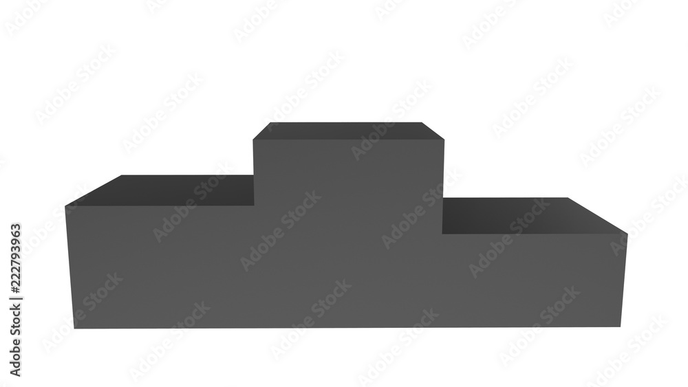 3D illustration of winners Podium Isolated on white background 3D illustration of winners Podium Isolated on white background