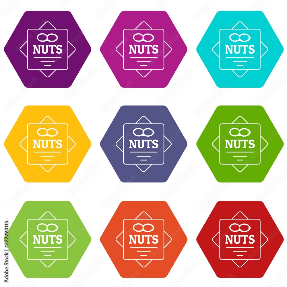 Building materials icons 9 set coloful isolated on white for web Building materials icons 9 set coloful isolated on white for web