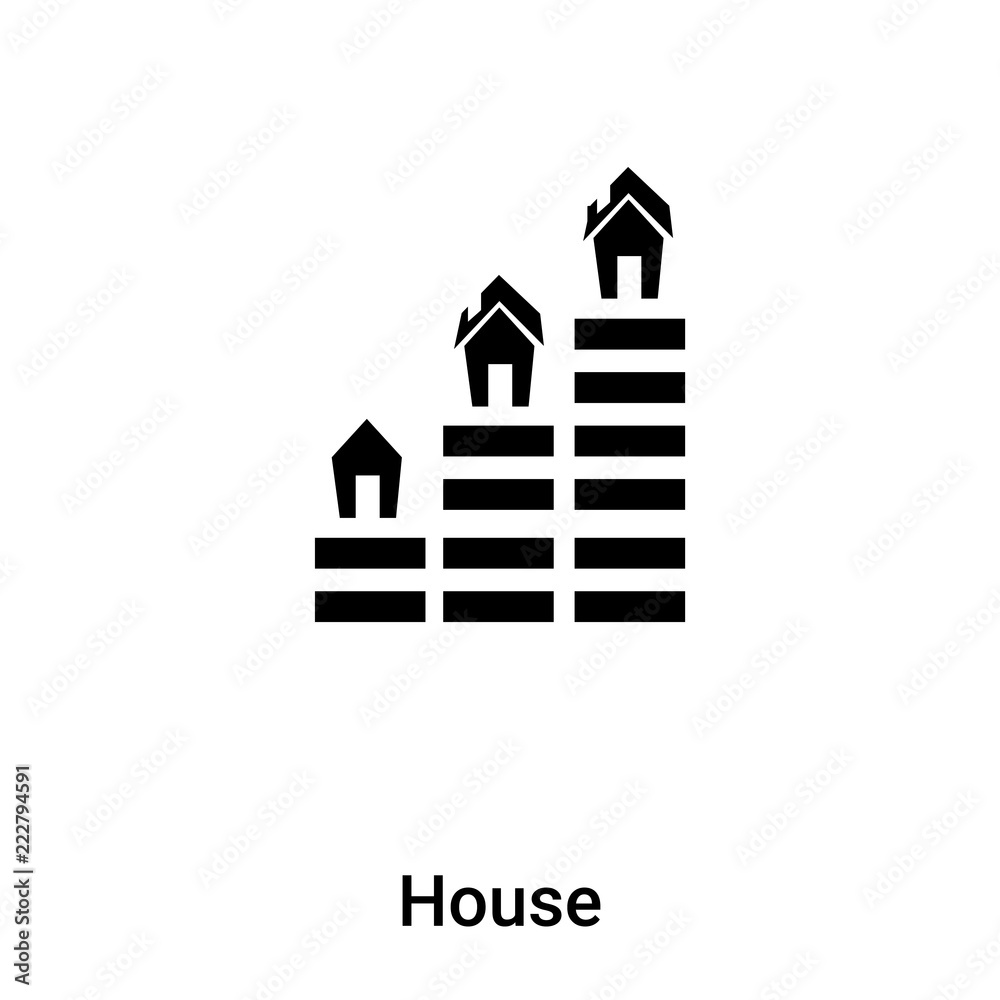 House icon vector isolated on white background, logo concept of House sign on transparent background, black filled symbol House icon vector isolated on white background, logo concept of House sign on transparent background, black filled symbol