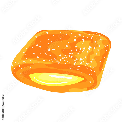 Fruit gum icon. Cartoon of fruit gum vector icon for web design isolated on white background