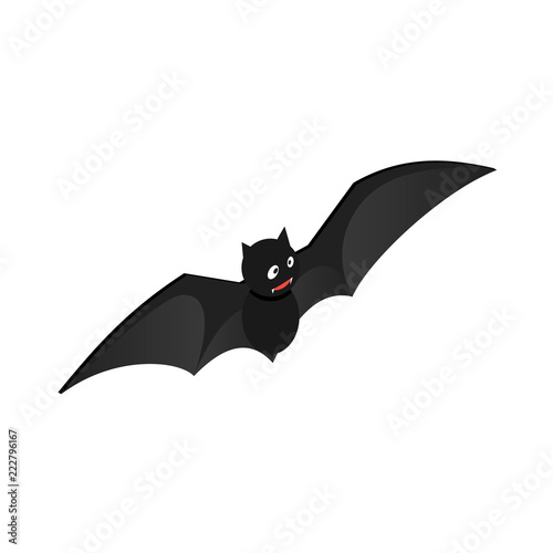 Fly bat icon. Isometric of fly bat vector icon for web design isolated on white background