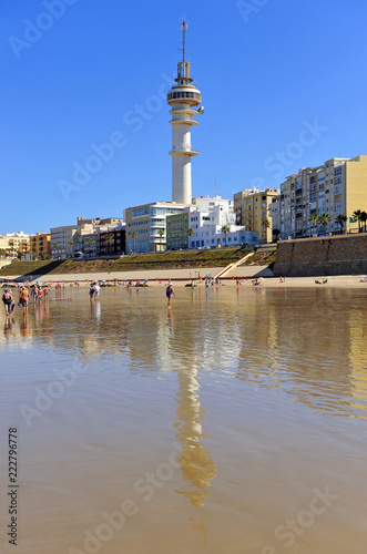 Playas de Cádiz, Playa de Santa María o Playa de las Mujeres, Andalucía, España