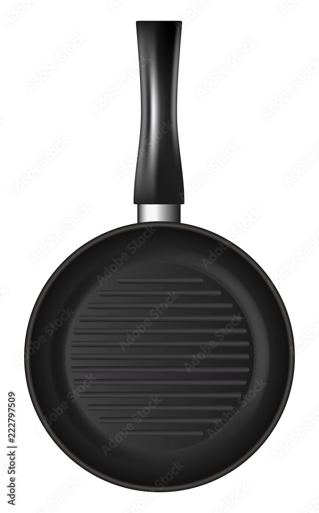 Griddle icon. Realistic illustration of griddle vector icon for web design isolated on white background Griddle icon. Realistic illustration of griddle vector icon for web design isolated on white background