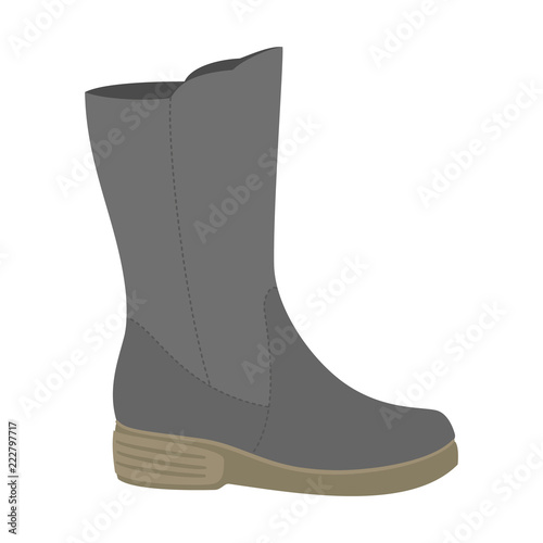 Waterproof shoe icon. Flat illustration of waterproof shoe vector icon for web design