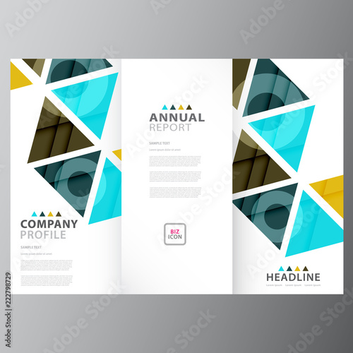 Annual business report colorful template