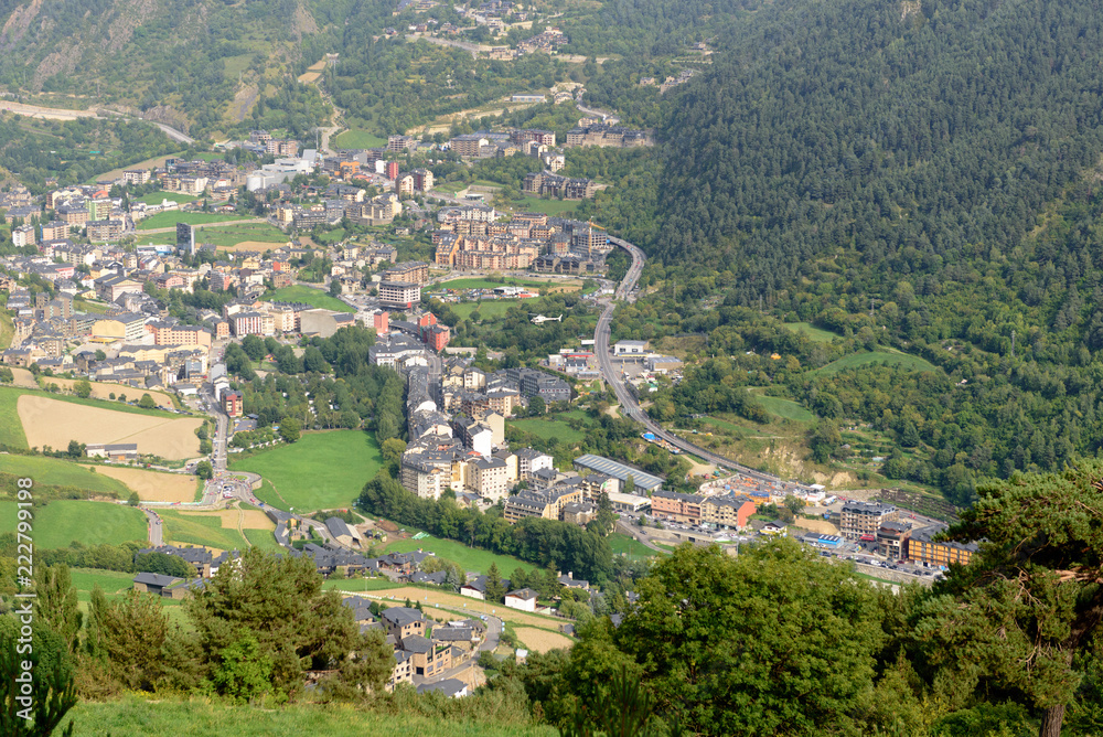 Cityscape of Encamp, Andorra