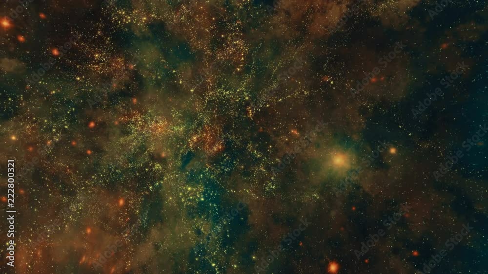 Traveling through star fields in deep space (Loop).