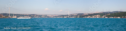 Panoramic view of Bosphorus Strait, Istambul, Turkey. © dade72