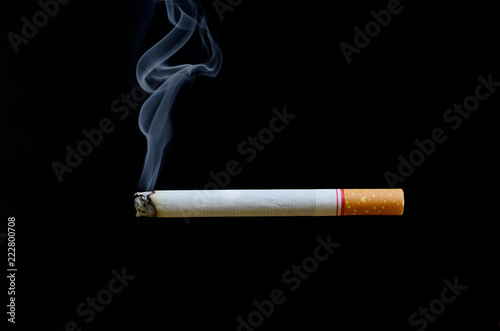 Cigarette on a dark background