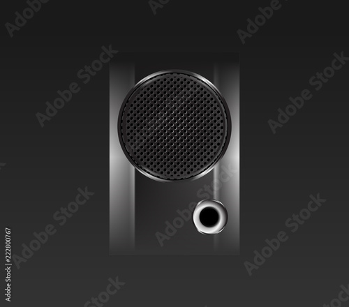 Speaker in the dark field