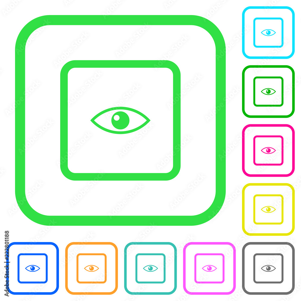 Preview object vivid colored flat icons Preview object vivid colored flat icons