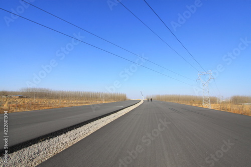 yet passable highway, in the north China