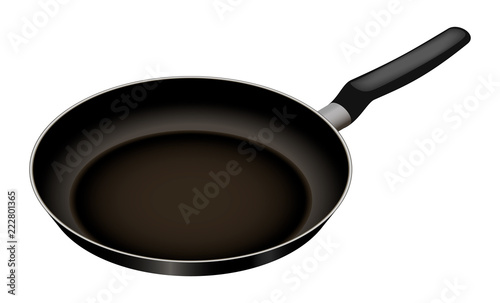 Fry pan icon. Isometric of fry pan vector icon for web design isolated on white background