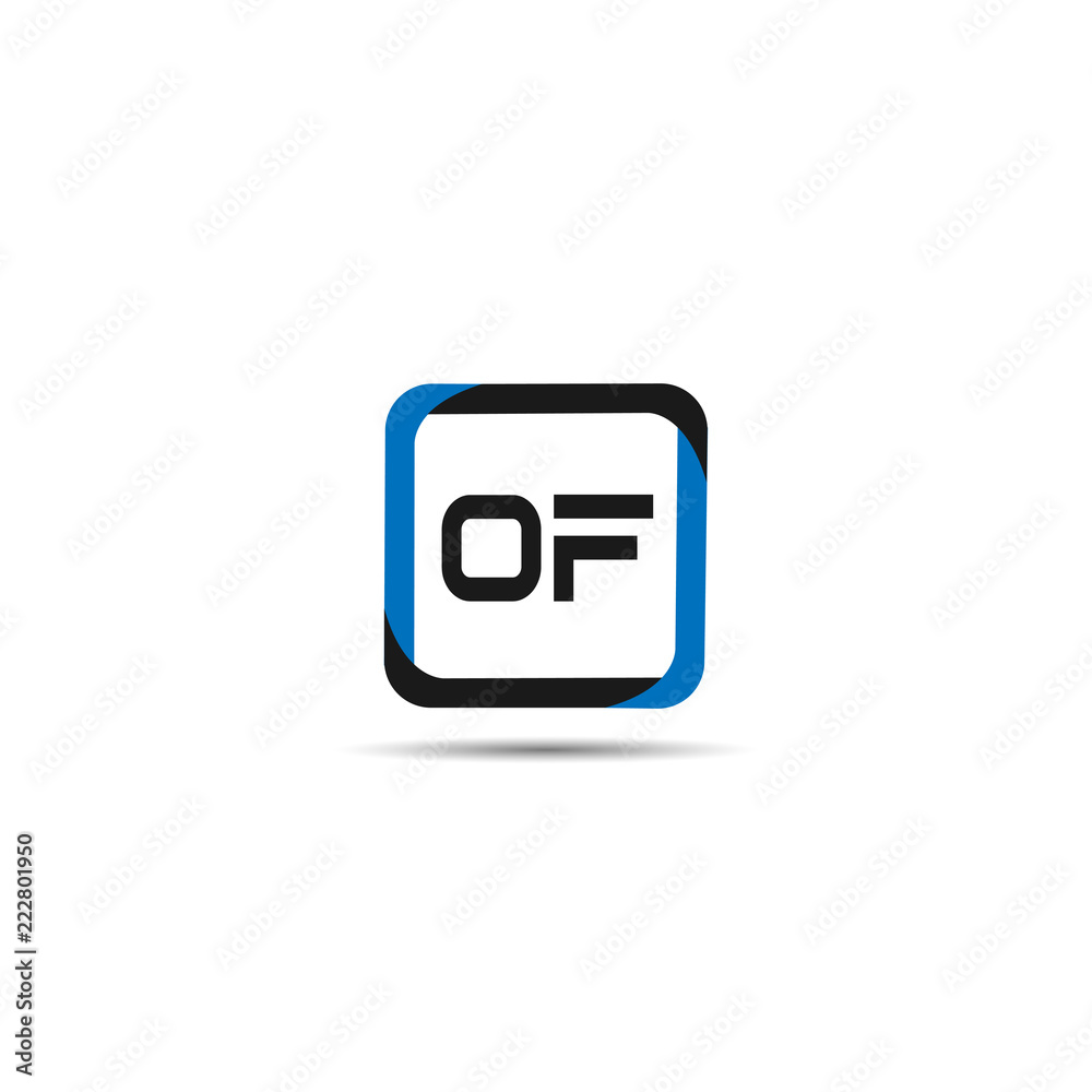 Fototapeta premium Initial Letter OF Logo Template Design