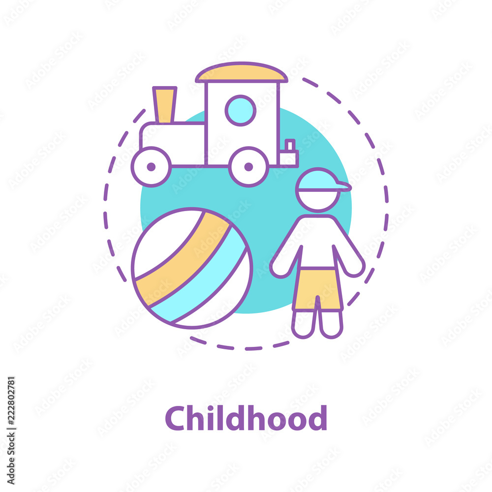 Childhood concept icon Childhood concept icon