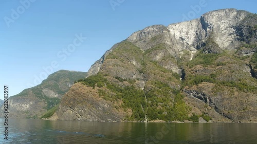 Beautiful Mountains and Rivers of the Norway Fjords photo