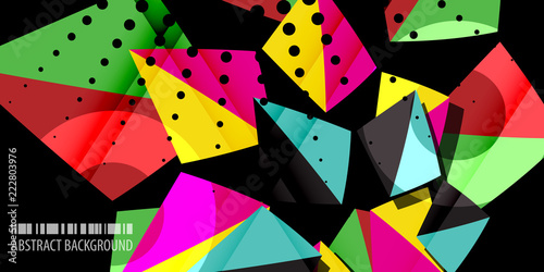 Geometric colorful abstract background