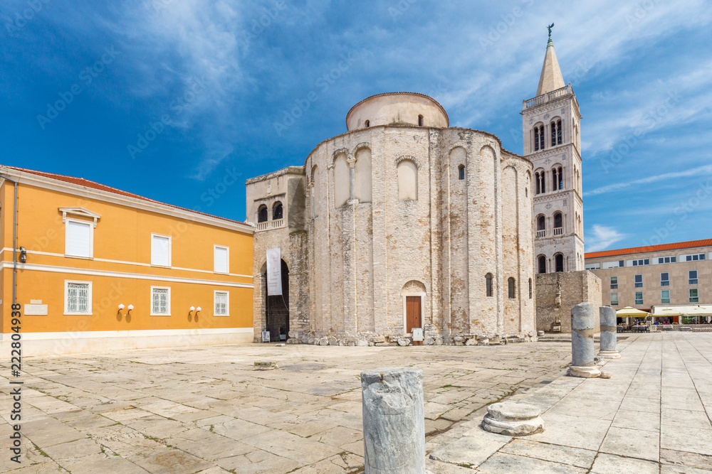 Church of Saint Donatus in historic center of Zadar town, Croatia, Europe.