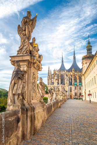 The Cathedral of St Barbara and Jesuit College in Kutna Hora  Czech Republic  Europe.