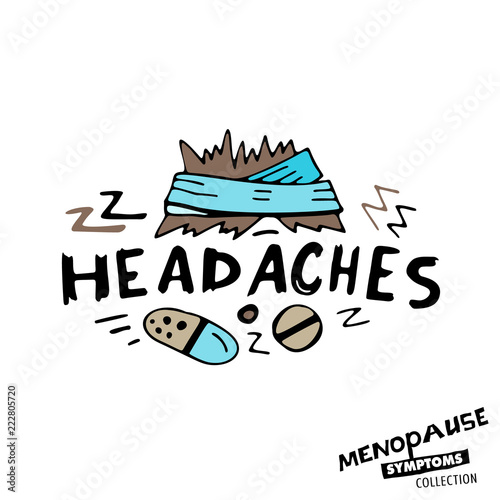 Menopause Symptoms Doodles