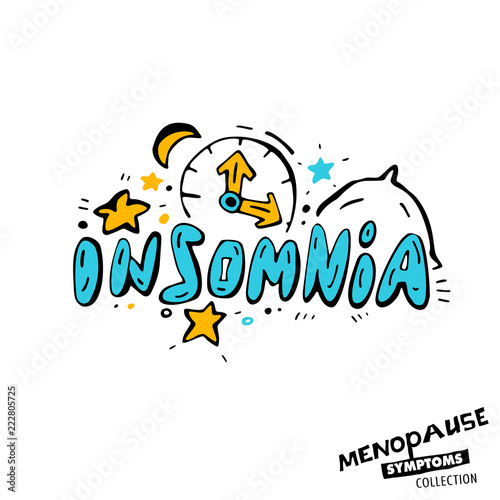 Menopause Symptoms Doodles
