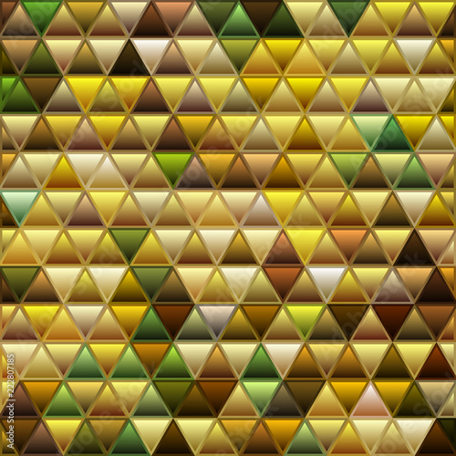 abstract vector stained-glass triangle mosaic background