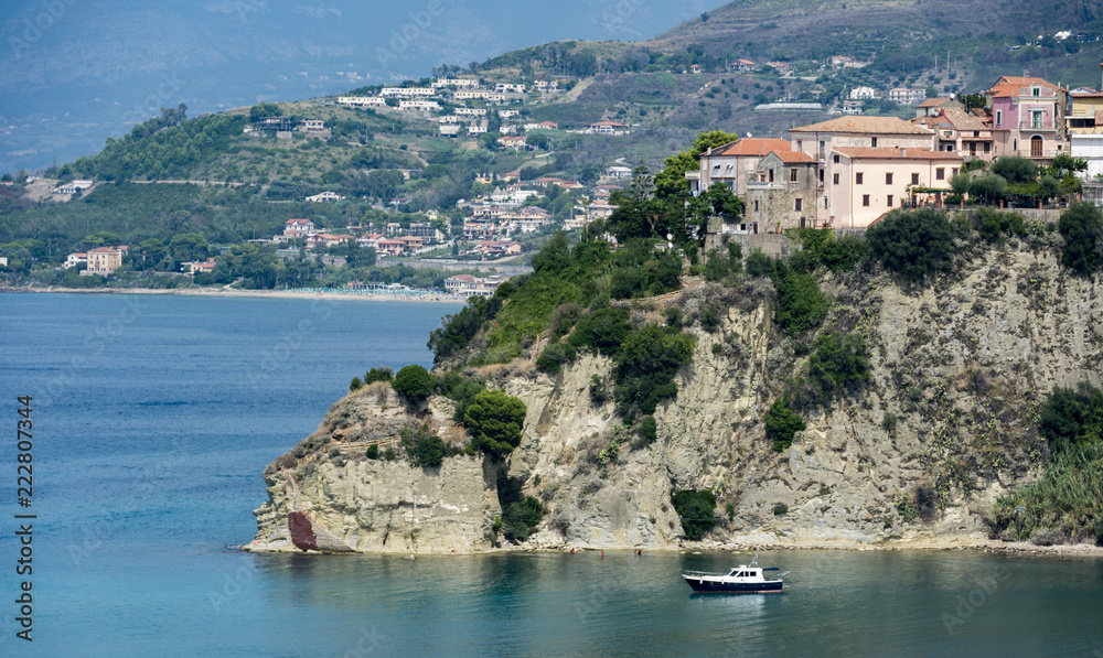 Naklejka premium View of the village of Agropoli, Italy